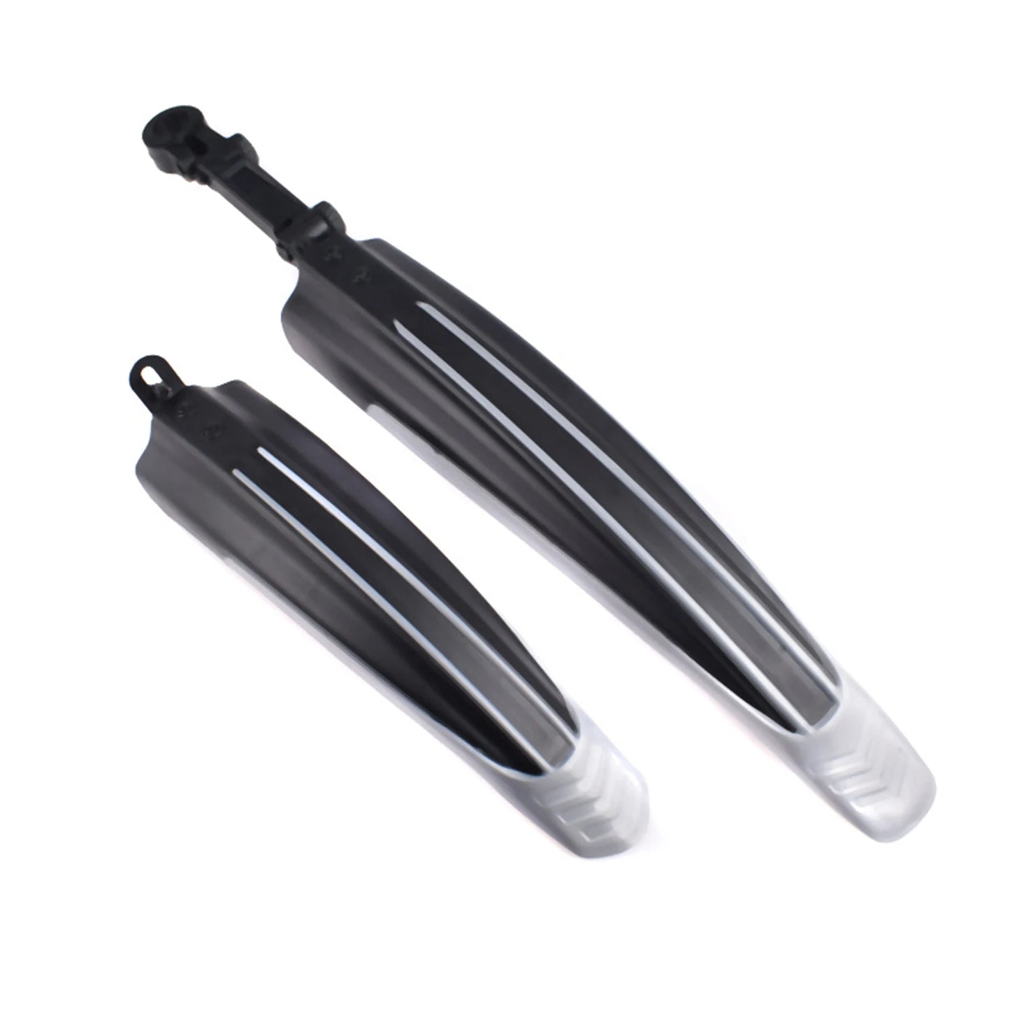 Adjustable Bicycle Fenders Full Cover Thicken Widen Fenders Rain Protection for Mountain Road Bike Peaceful Pleasures Health and Wellness Black Gray