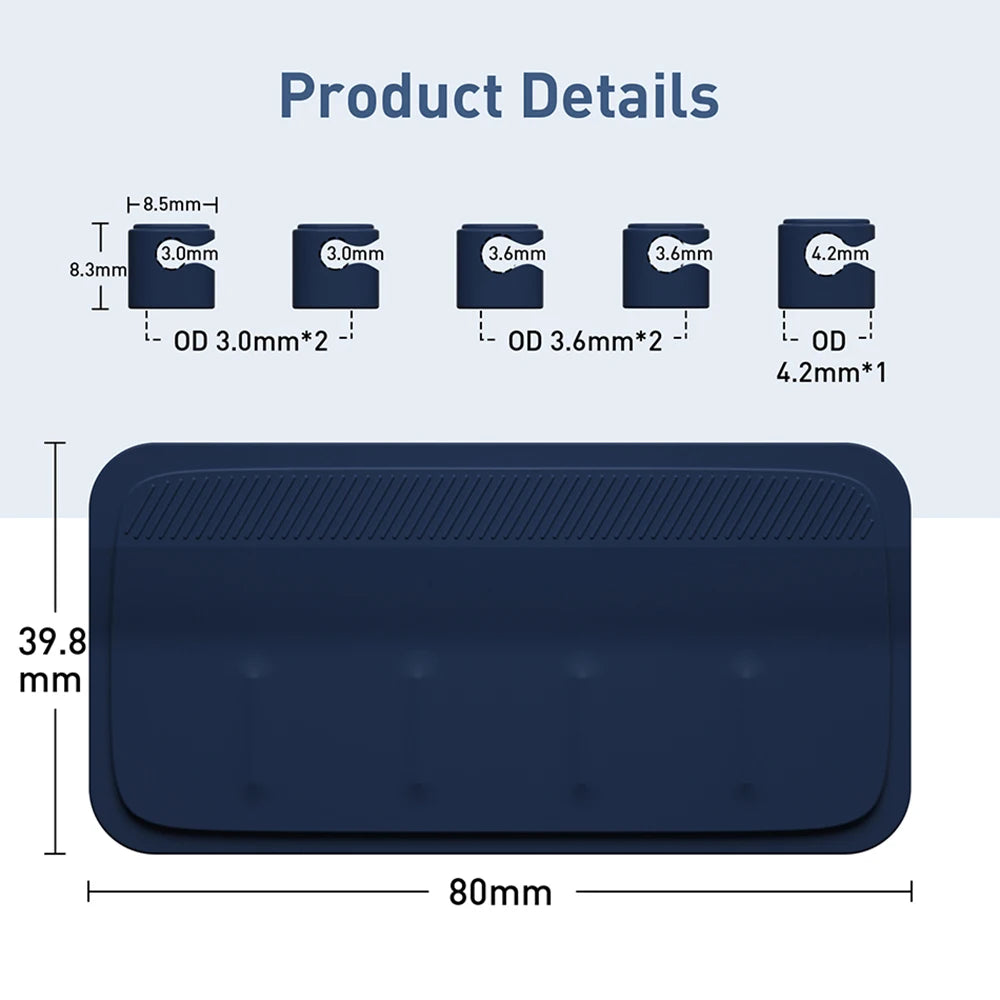 Magnetic Cable Holder Clips 5PCS – Self-Adhesive Cord Keeper