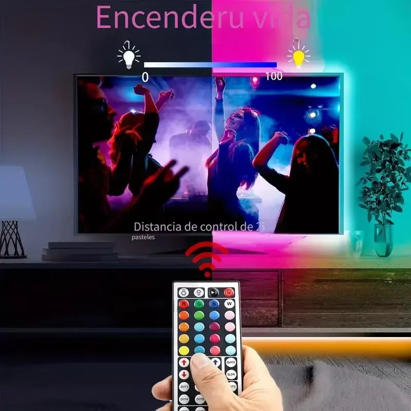 RGB LED Strip Lights Music Sync App Remote Control – RUNTOIN