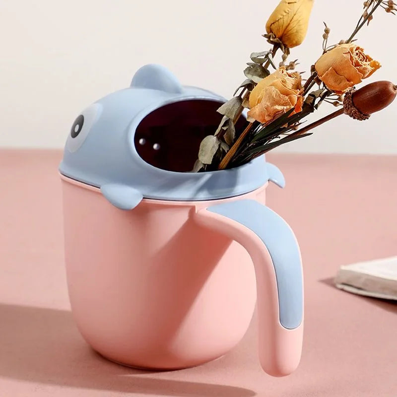 multi-functional Clownfish Shampoo Cup Baby Shampoo Rinser Cup Children Washing Head Rinse Cup Bathroom Shower Sprinkler Spoons Peaceful Pleasures Health and Wellness