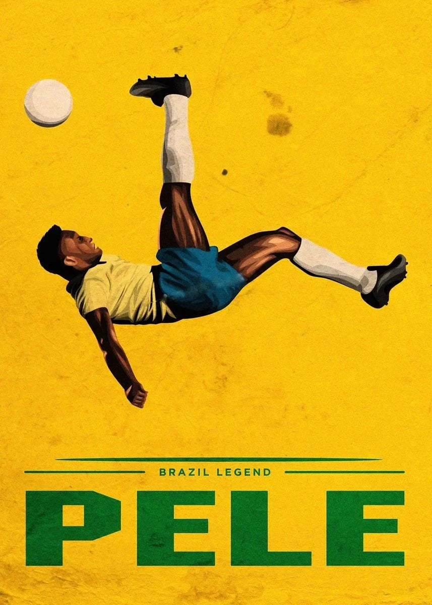 Soccer Football Star Canvas Wall Art Poster | Home Decor