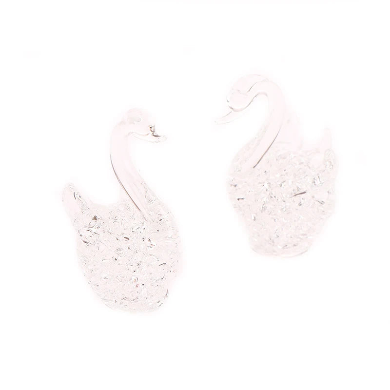 Crystal Swan Figurine Glass Ornament | Home Decor & Gift