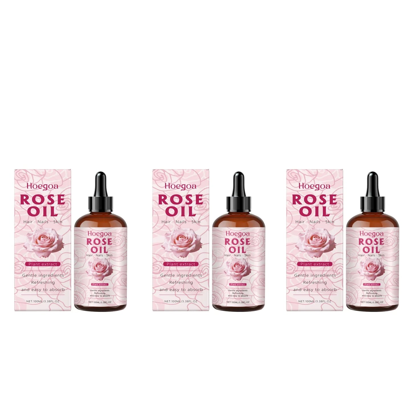 HOEGOA Rose Oil Face Serum – Anti-Aging & Brightening 100ml