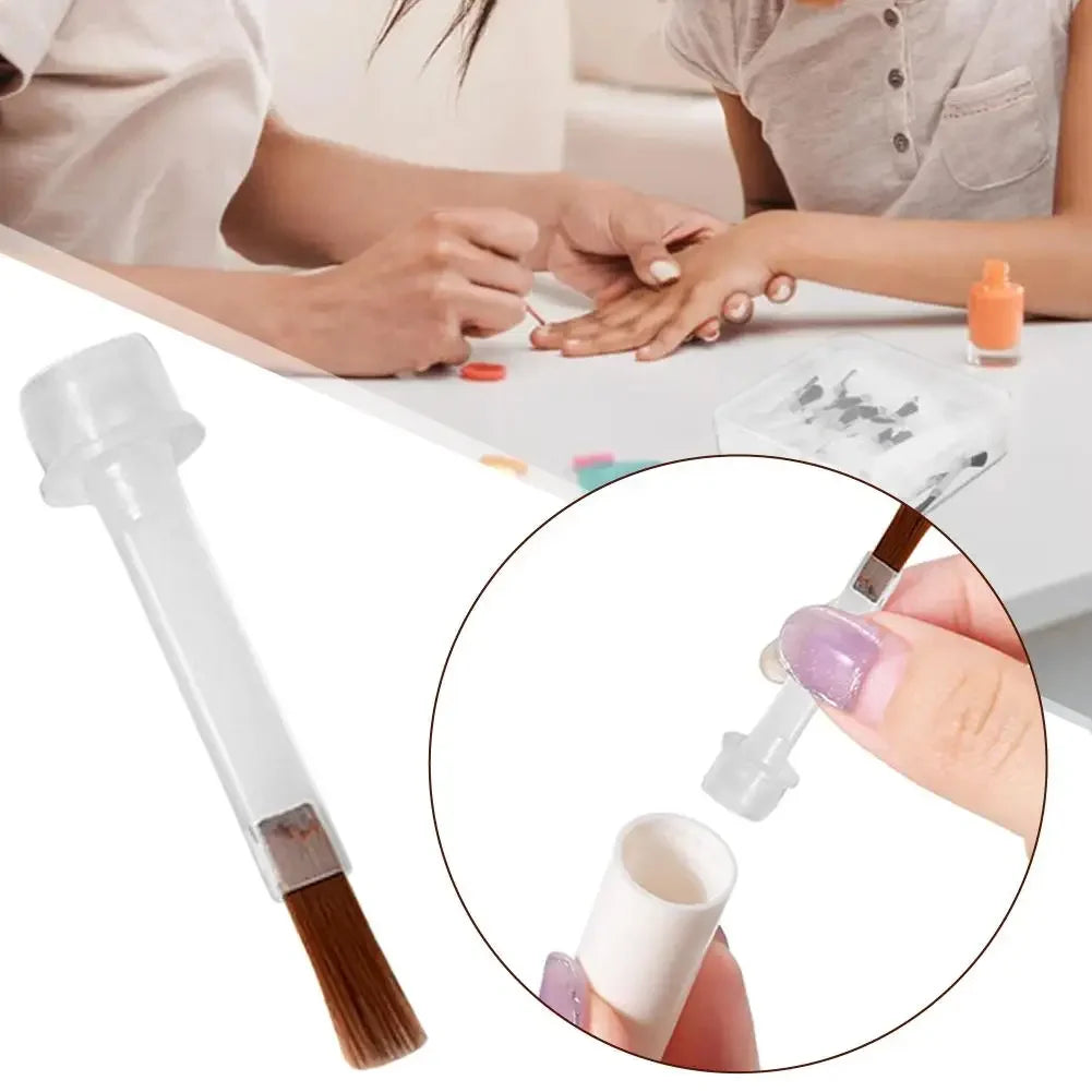1/10Pcs Disposable Nail Polish Brush For Nail Polish Bottle Replacement Brush Soft Bristles Nail Brushes Nail Art Applicators Peaceful Pleasures Health and Wellness