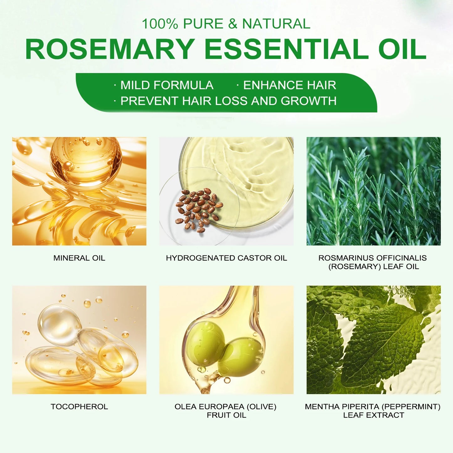 Rosemary Essential Oil for Hair – Smooth, Shiny & Moisturizing