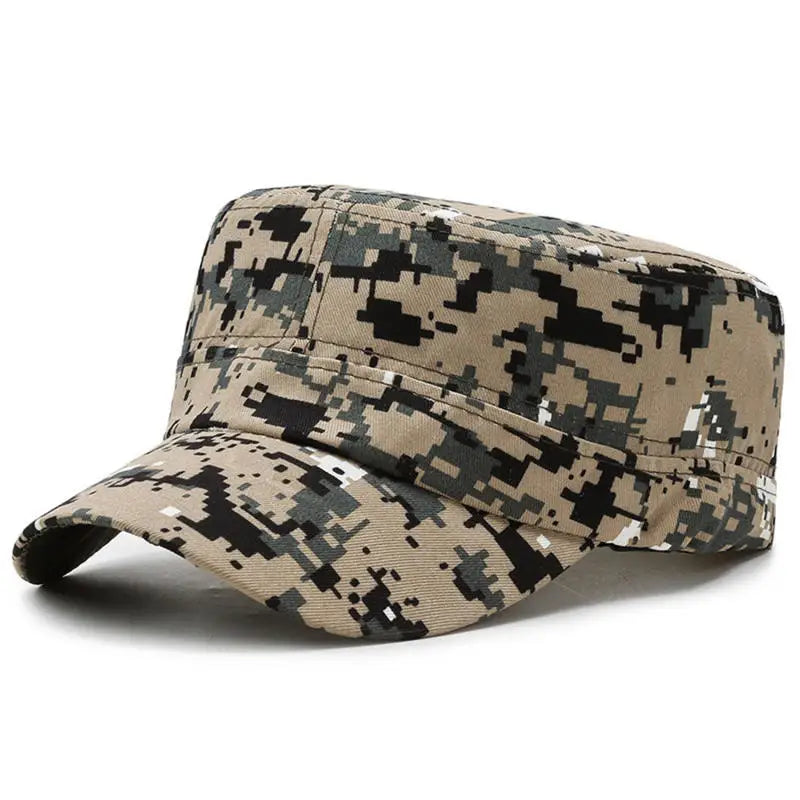 1/2Pcs Camouflage Hat Outdoor Training Military Enthusiast Camouflage Hat Summer Sunshade Hat Student Military Training Hat Peaceful Pleasures Health and Wellness 1pc style 2