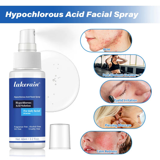 Hypochlorous Acid Facial Spray Reduce redness swelling acne Versatile uses for every skin Calm Redness Eyelid lrritation Care Sk Peaceful Pleasures Health and Wellness Default Title