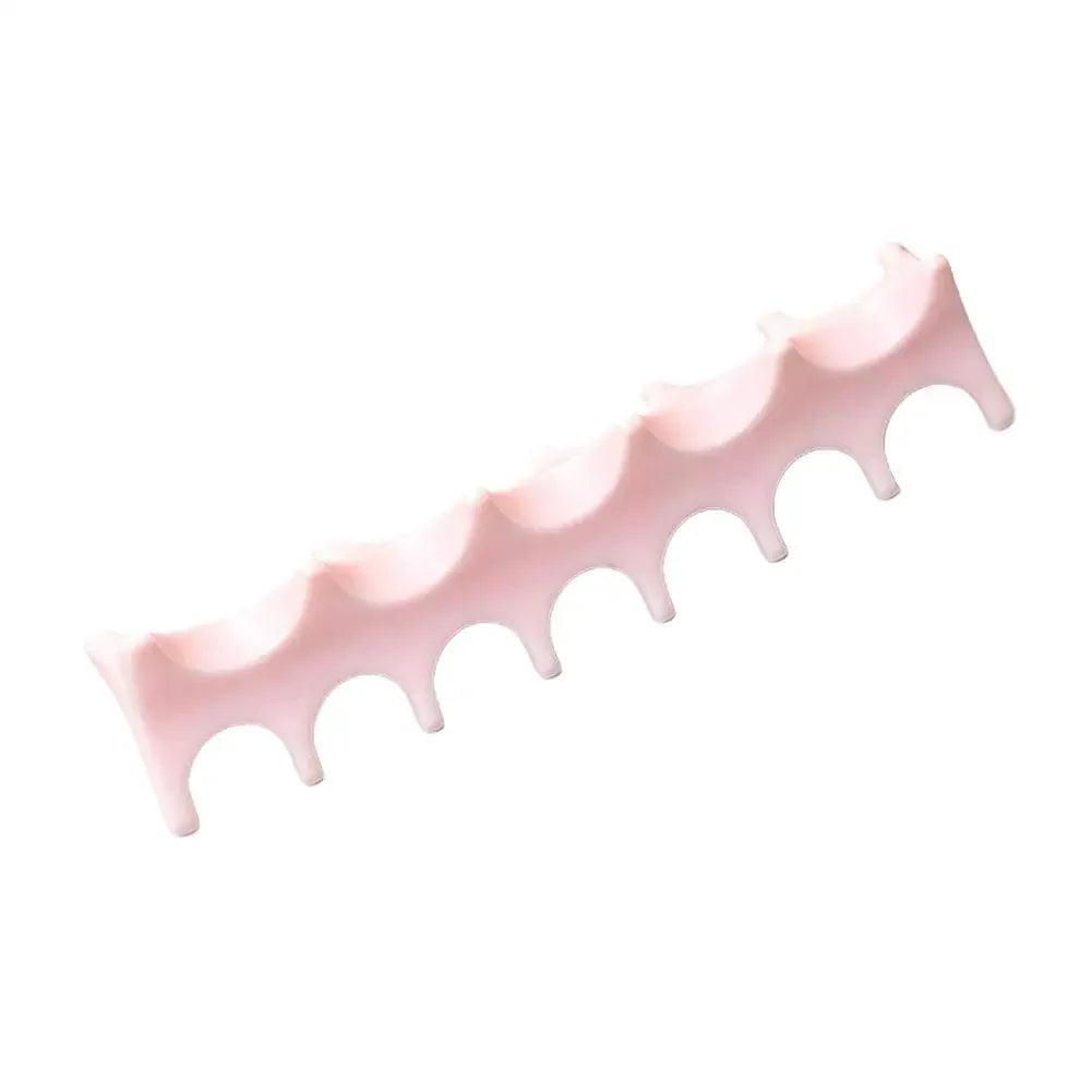 Silicone Fishbone Nail Brush Holder – 5-Slot Pen Organizer