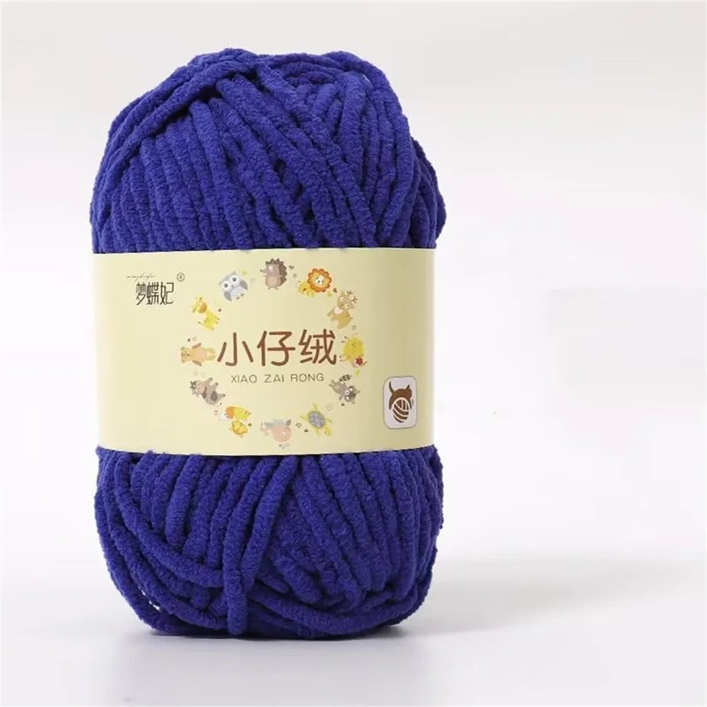 50g Milk Cotton Chunky Yarn – Soft Velvet Knitting & Crochet