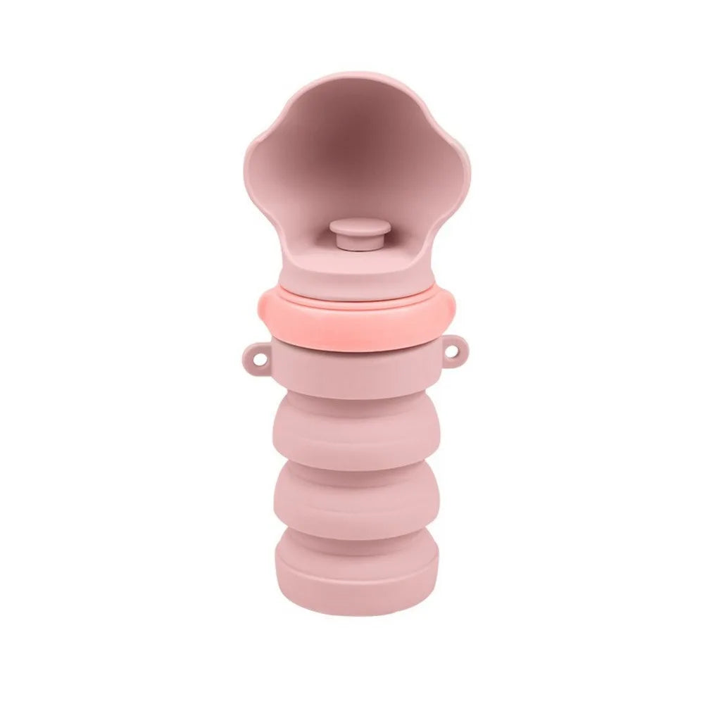 Silicone Collapsible Dog Water Bottle – Leak-Proof Travel Cup