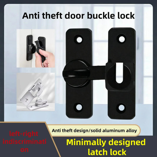 Barn Door Flip Lock 90/180° – Sliding Door Latch | Matte Black Sliding Door Latch Oasis Select