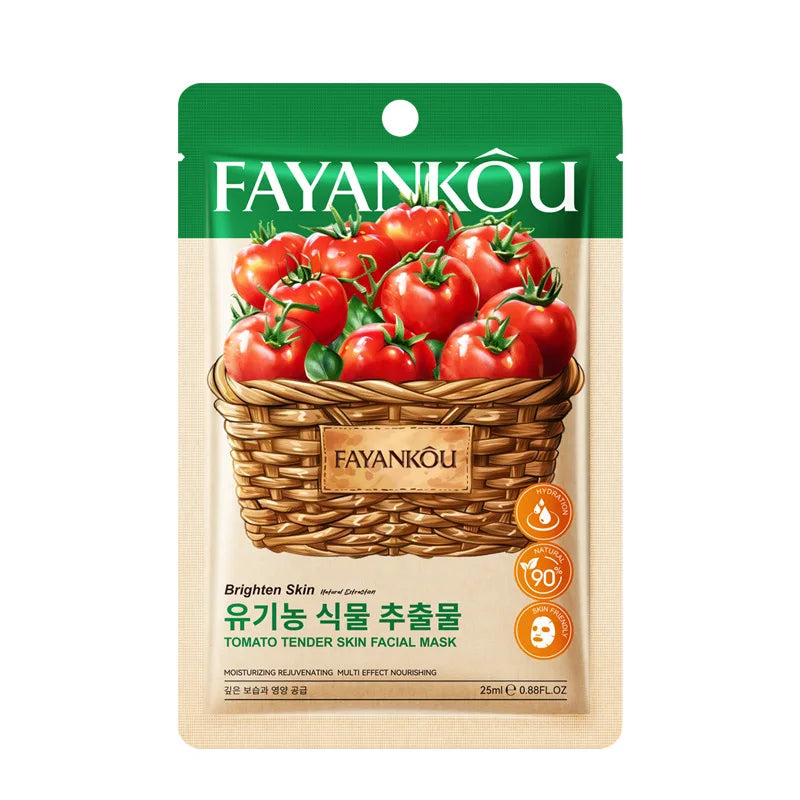 FAYANKOU Fruit Korean Sheet Masks 8pc – Hydrating & Anti-Aging
