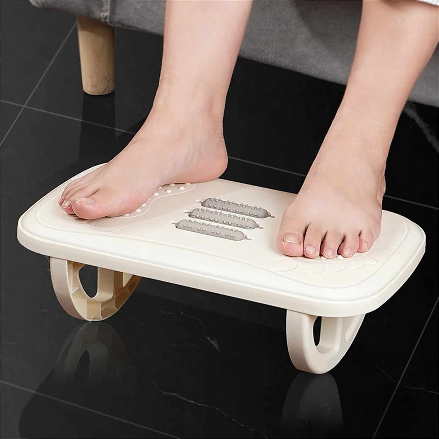 Ergonomic Rocking Footrest Under Desk | Massage Balance Board