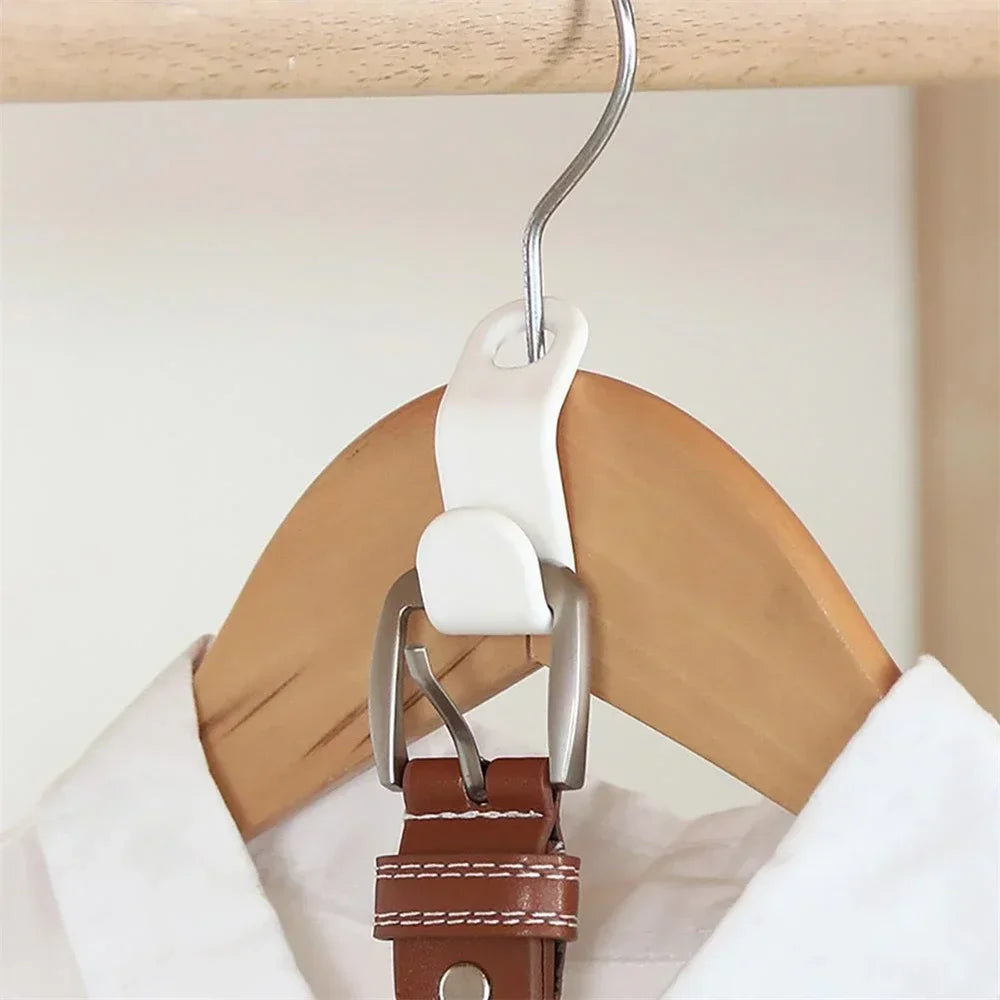 Clothes Hangers Mini Pants Hanger Storage Home Wardrobe Organizer Clothes Space Coat Plastic Up Hook Connector Cascading Save Peaceful Pleasures Health and Wellness