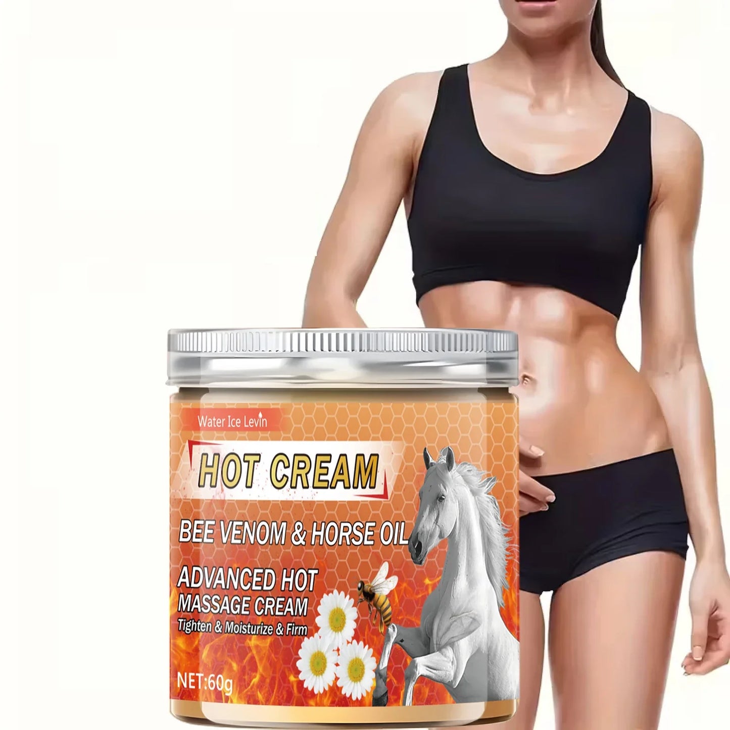 Bee Venom & Horse Oil Hot Cream – Pre-Workout Warming & Firming
