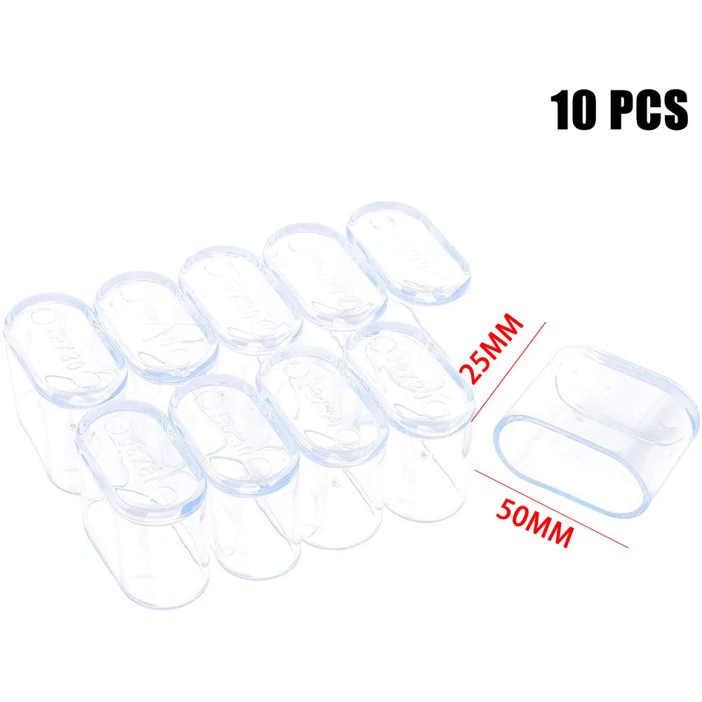 Chair Leg Cap Rubber Oval Covers Furniture Table Feet Floor