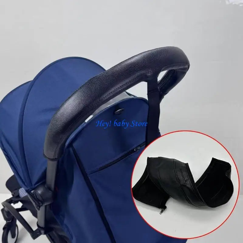 Universal Stroller Handle Cover | Anti-Slip PU Leather Grip Stroller Handle Cover Peaceful Pleasures Health and Wellness