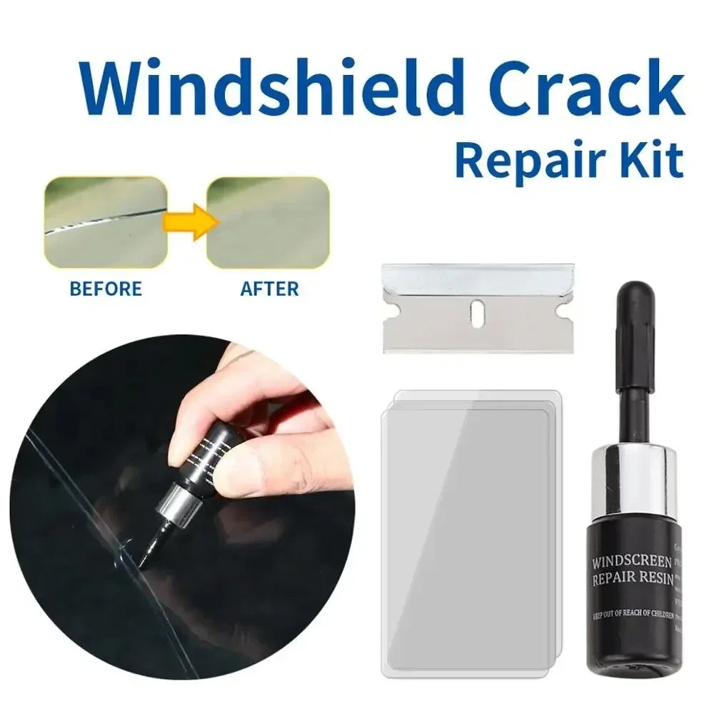 Car Windshield Crack Repair Glue Resin Kit Sealant Car Sealing Rubber Accessories Seal Glass Wash Maintenance Automobiles Parts Peaceful Pleasures Health and Wellness