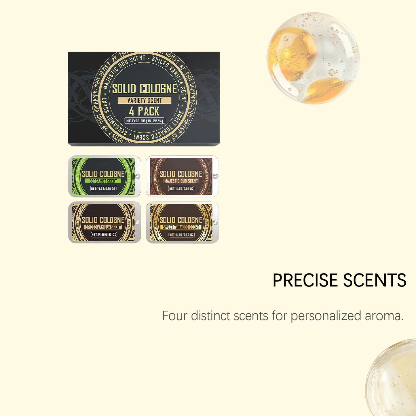 Fruit Woody Men Solid Perfume Lasting Scent Fresh Fruity Woody Scent Men Pheromone Perfume Gentle Portable Solid Fragrance Balm Peaceful Pleasures Health and Wellness