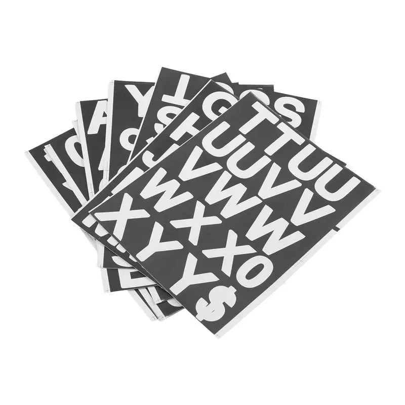 A36T-8 Sheets Self-Adhesive Vinyl Letters Numbers Kit, Mailbox Numbers Sticker For Mailbox,Signs,Window,Cars,Address Number Peaceful Pleasures Health and Wellness