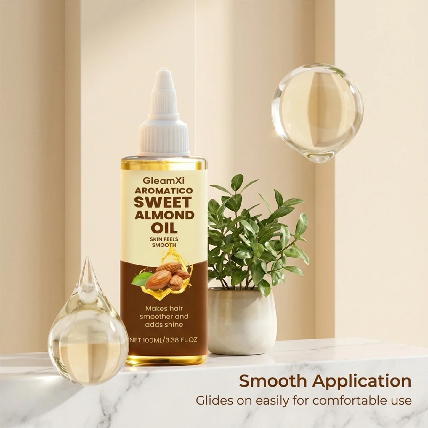 Almond Body Oil – Moisturizing, Firming & Brightening Serum