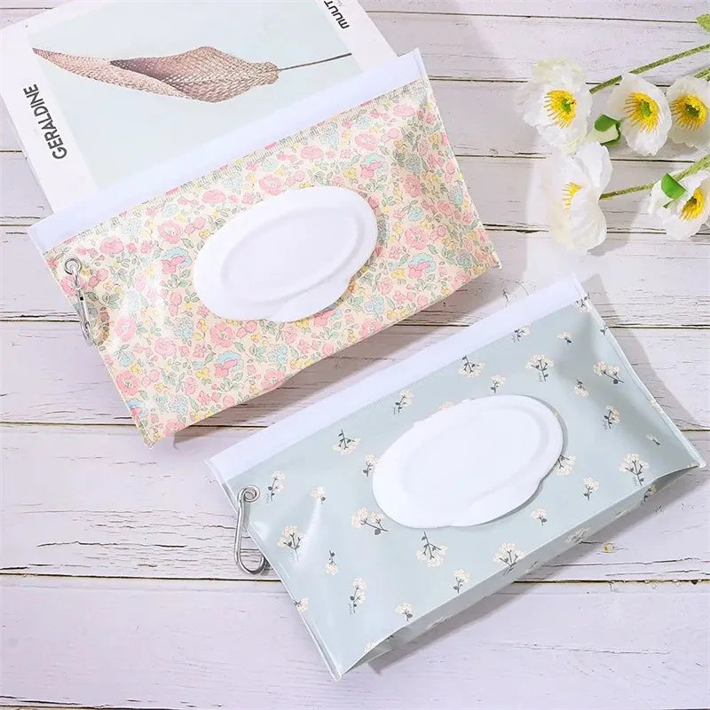5-Pack Baby Wet Wipe Holder Pouch | Reusable Refillable Case