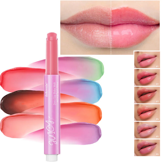 juicy lip balm gloss Color Change Hydrating & Nourishing Lip Gloss Balm with Vitamin E Lip Balm Long Lasting Moisturizing Lipst Peaceful Pleasures Health and Wellness