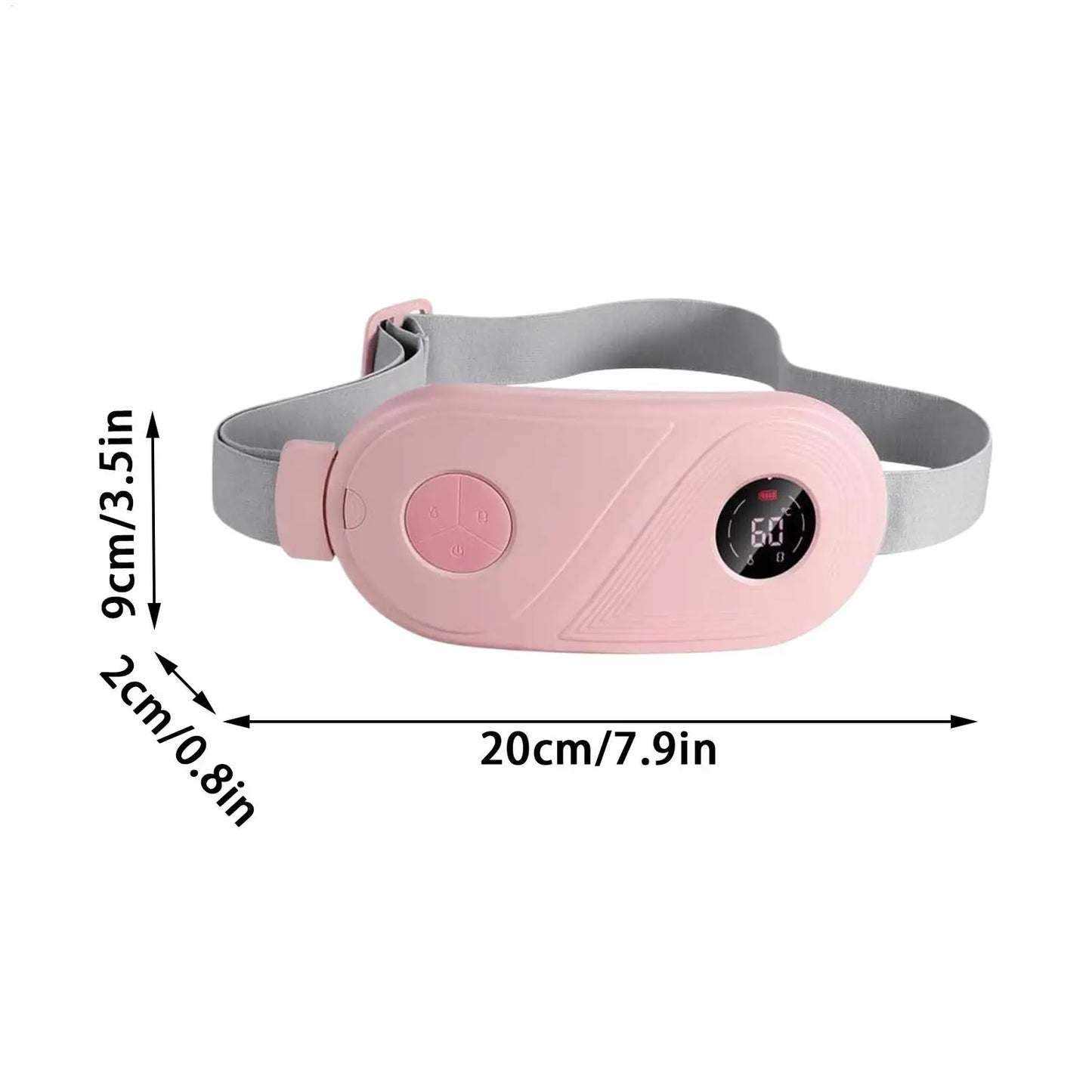 Cordless Vibrating Heating Belt – Back, Abdomen & Waist Wrap