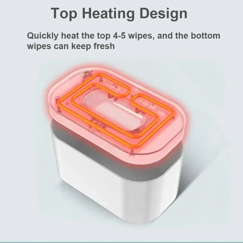 Baby Wipe Warmer Digital Display | USB Adjustable Temp