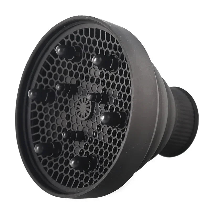 Collapsible Silicone Hair Dryer Diffuser | Heat-Resistant Cover
