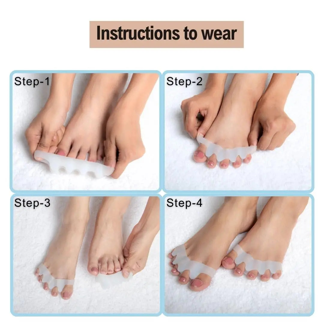 3 Pairs Soft Toe Separators & Bunion Corrector Pads | Men & Women