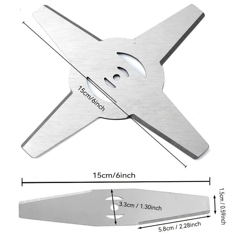 Lawn Mower Blade Replacement Parts 6-inch Saw Diameter Metal Cutting