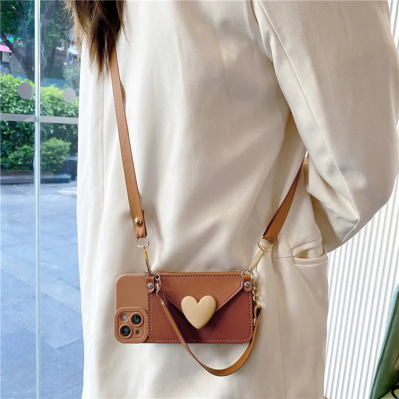 for iphone15 case for iphone case with card storage leather case for iphone17 pro max cases for iPhone wallet magsafe card phone Peaceful Pleasures Health and Wellness Brown iPhone 15 Plus