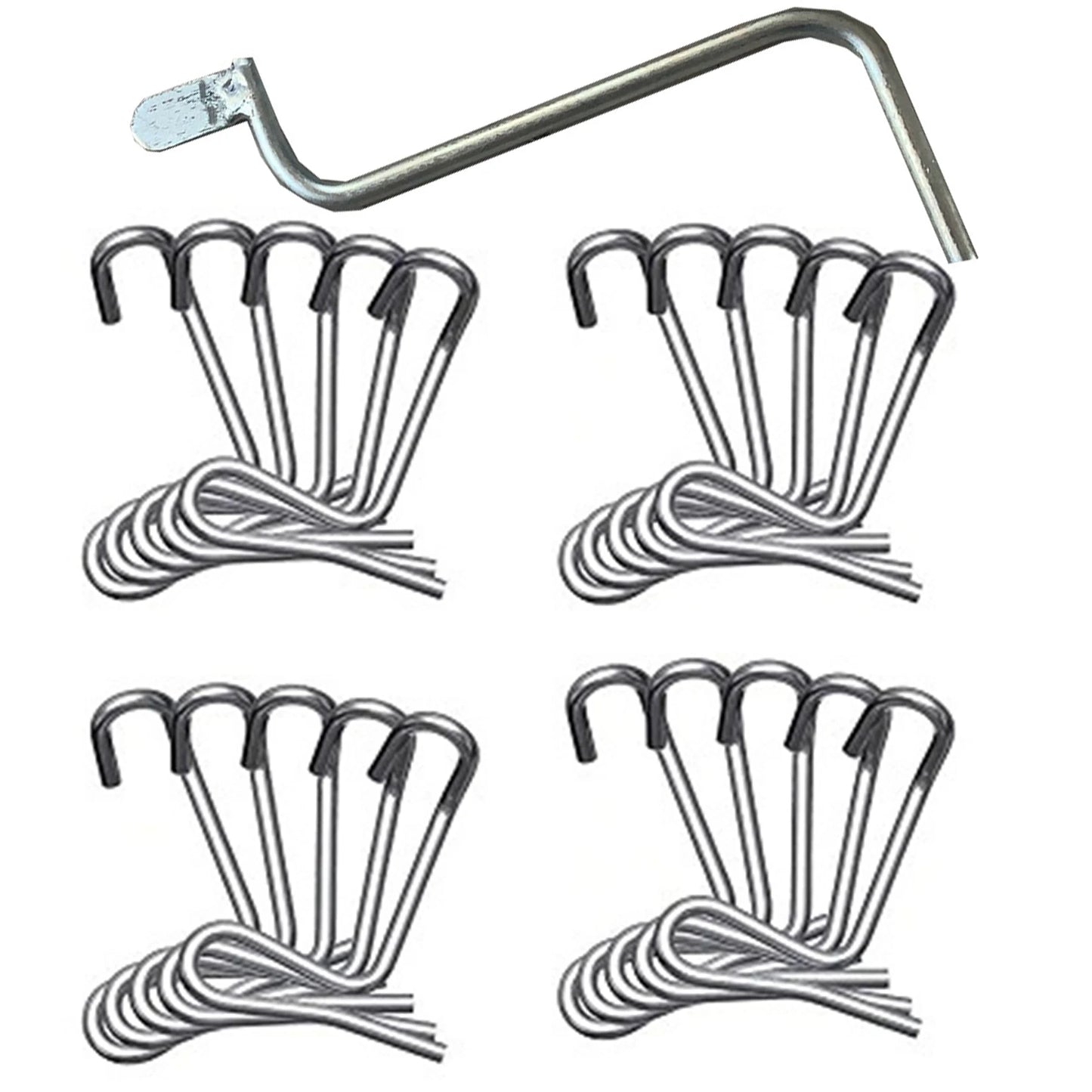 20 Pcs Barb Fence Wire Tensioner with Fast Tightening Metal Fence Post for Vegetable Gardens Flower Beds Lawns Peaceful Pleasures Health and Wellness Single Attribute