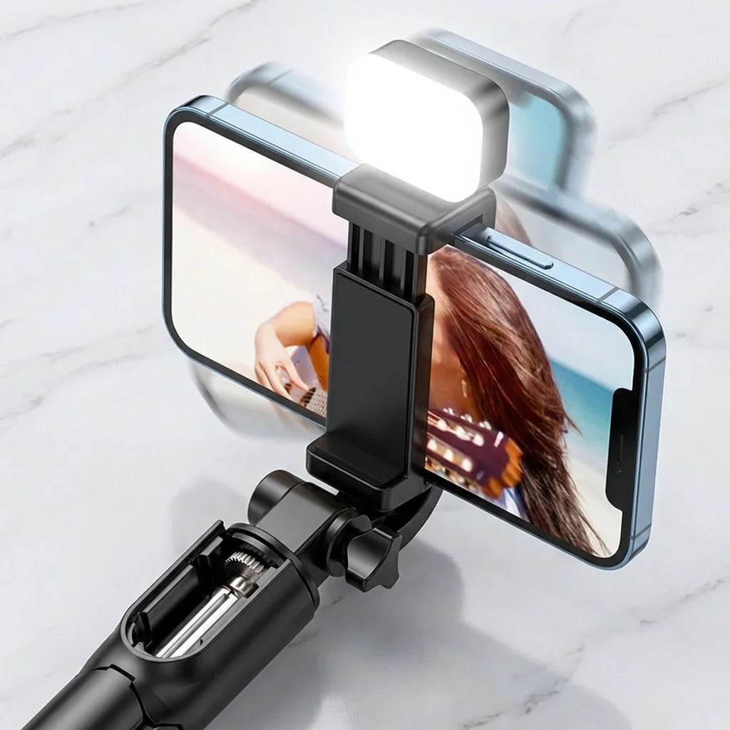 Selfie Stick Tripod Bluetooth, 104cm Extendable Aluminum Phone Tripod Stand, 360° Rotation Wireless Remote, Portable Mini Selfie Peaceful Pleasures Health and Wellness