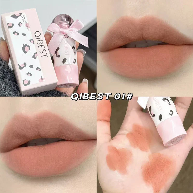 QIBEST Waterproof Matte Lip Stain – 4 Colors, Long-Lasting