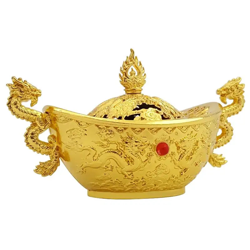 Creative Elephant Alloy Incense Burner Vintage Hollow Out Design Sandalwood Aromatherapy Stove For Yoga Spa Meditation Room Peaceful Pleasures Health and Wellness C