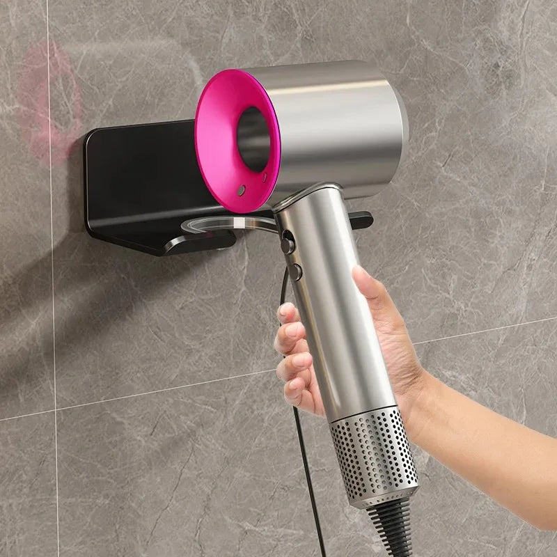 Wall Mounted Hair Dryer Holder | No-Drill Bathroom Organizer