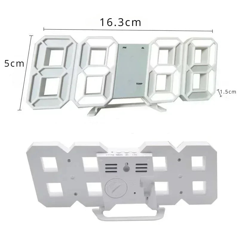 Digital Wall Clock Desk Watches Electronic Alarm Modern Home Decoration for Bedroom Decor Interior Led Table Clocks Living Room Peaceful Pleasures Health and Wellness
