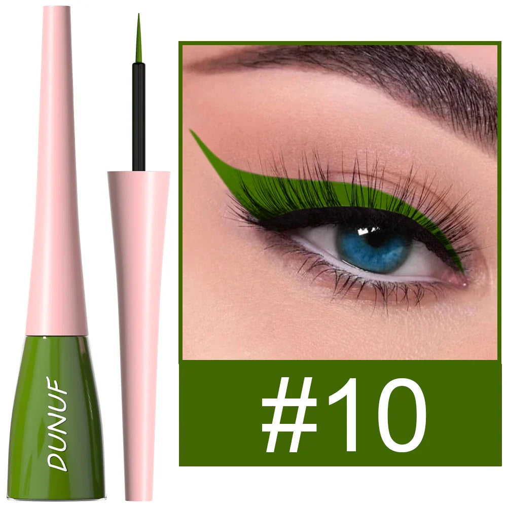 DUNUF Waterproof Liquid Eyeliner – Smudge-Proof, 8+ Colors