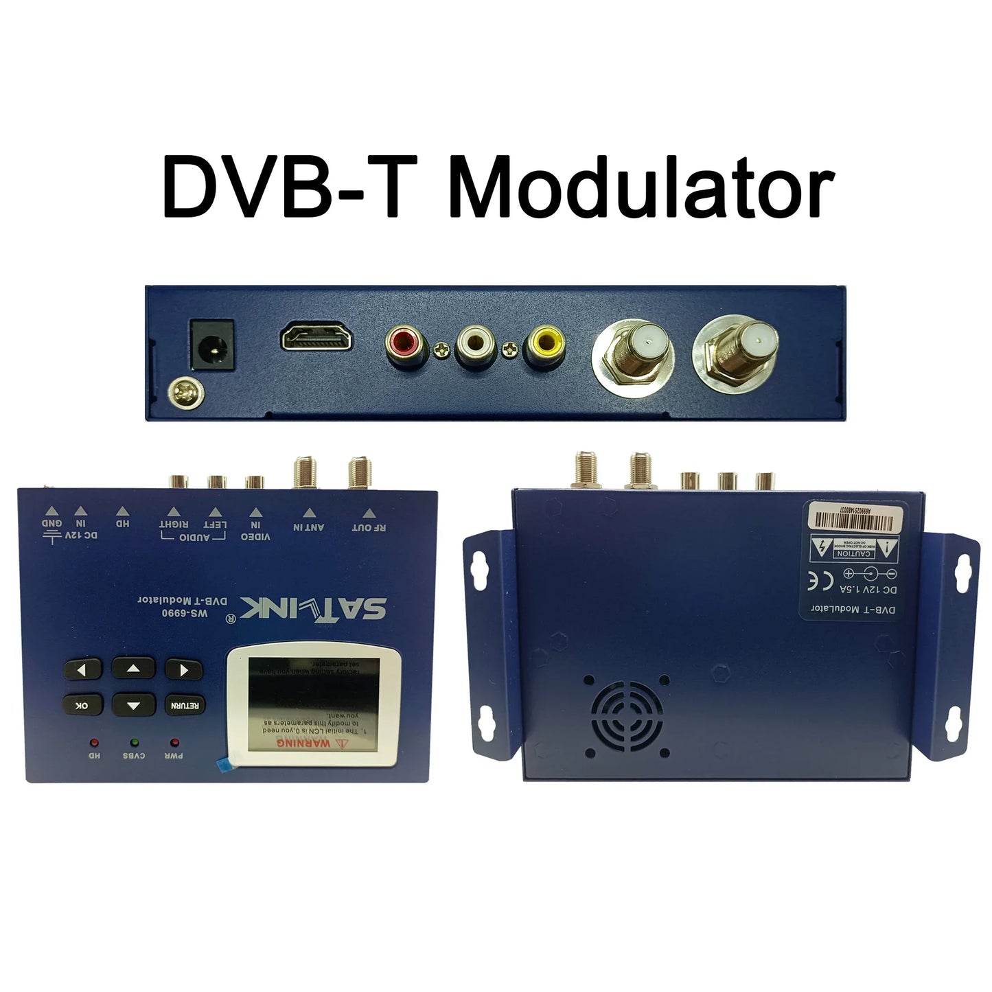 HD Encoder Modulator AV/HD to RF DVB-T DVB-C ISDB-T CATV