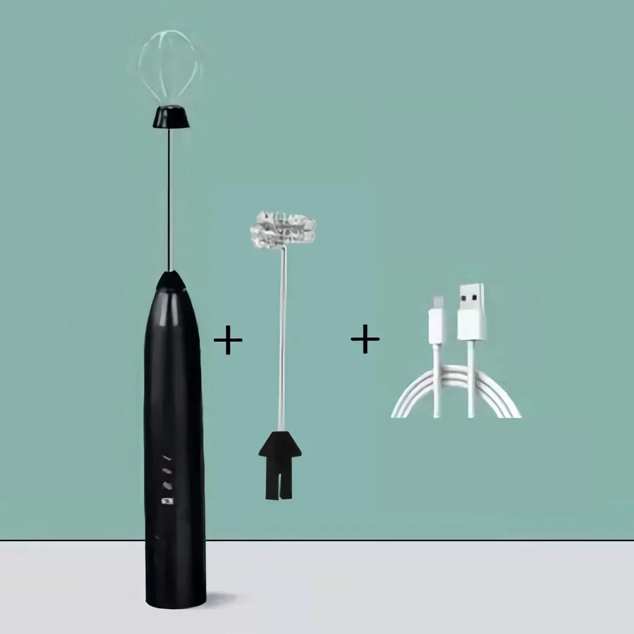 Electric Milk Frother & Egg Beater – 3-Speed Handheld Mixer Electric Milk Frother Peaceful Pleasures Health and Wellness Athens Black