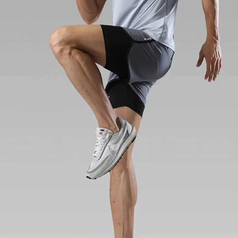 Men’s Double Layer Athletic Shorts Quick Dry Swim Trunks with Inner Liner Drawstring Breathable Sports Beach Running Pants Peaceful Pleasures Health and Wellness
