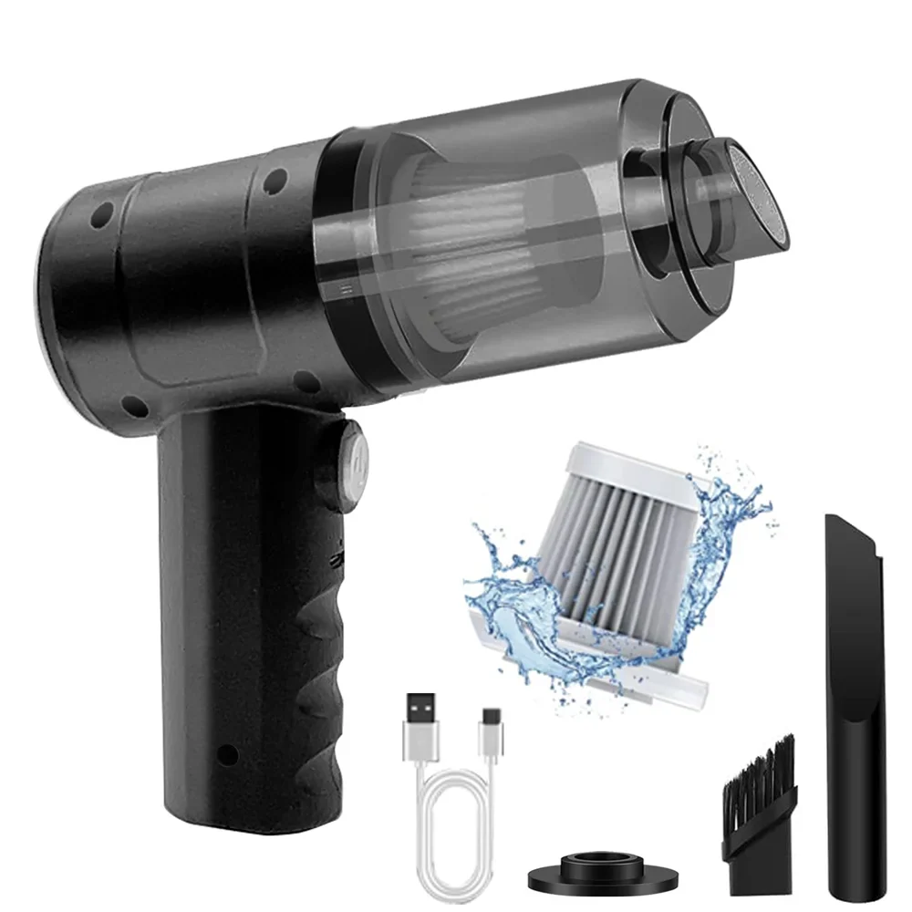 15000Pa Cordless Handheld Vacuum & Air Blower – 5-in-1 Mini