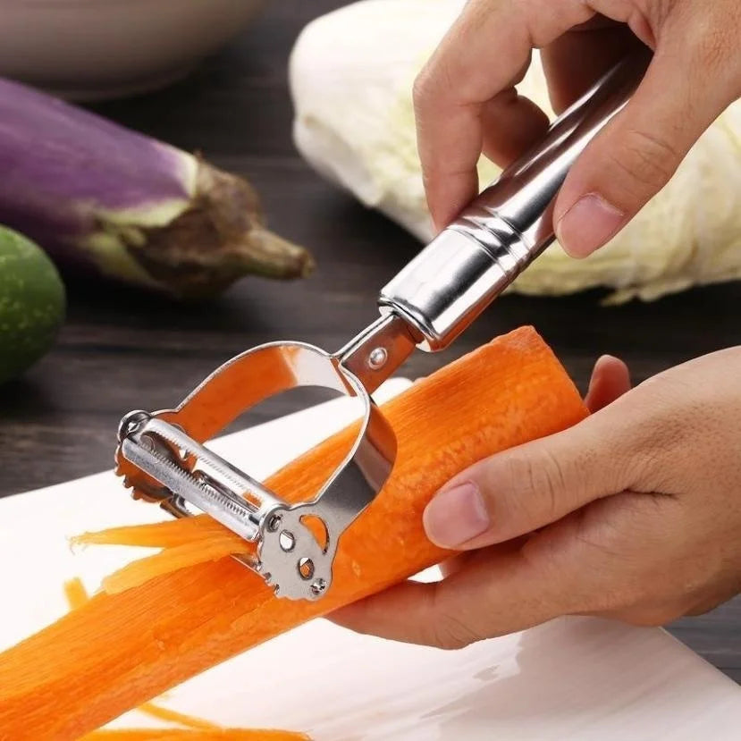 2pc high-quality stainless steel potato, cucumber, and carrot shredding tool, vegetable and fruit peeler, vegetable slicer Peaceful Pleasures Health and Wellness