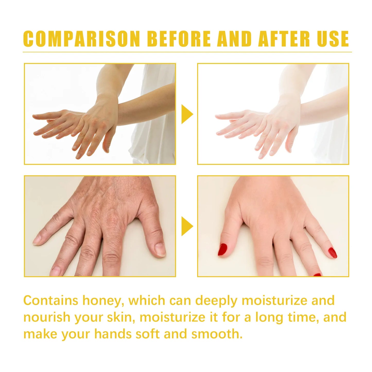 Milk & Honey Hand Wax Mask – Moisturizing & Brightening 100g