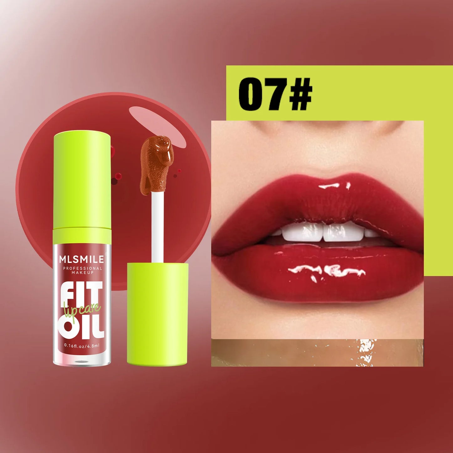 MLSMILE Plumping Lip Oil Gloss – Hydrating Mirror Finish