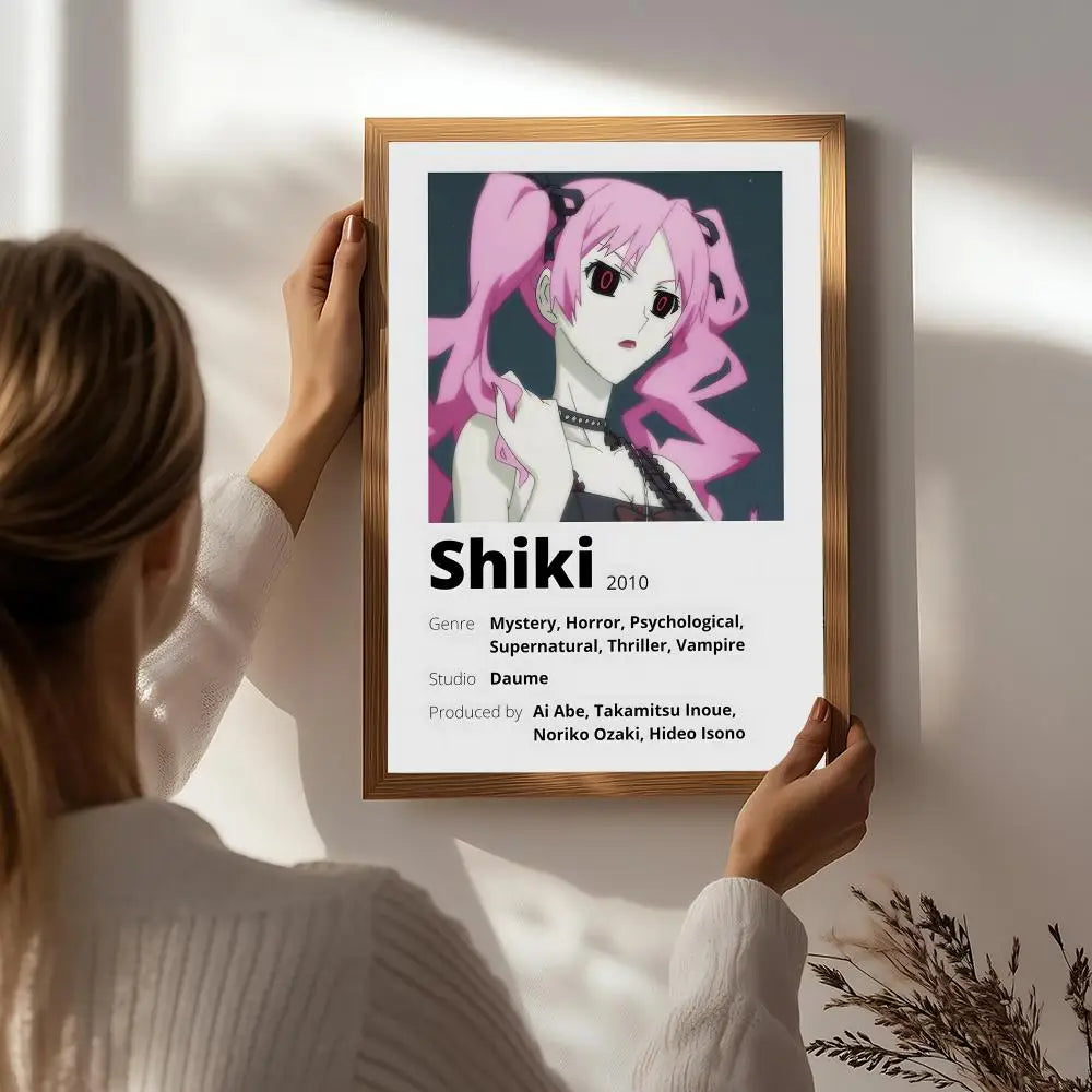 Anime S-Shiki Poster HD Self Adhesive Waterproof Wall Art Ideal for Home Office Dorm Bedroom Great Gift Peaceful Pleasures Health and Wellness White8 30X40cmNoframe