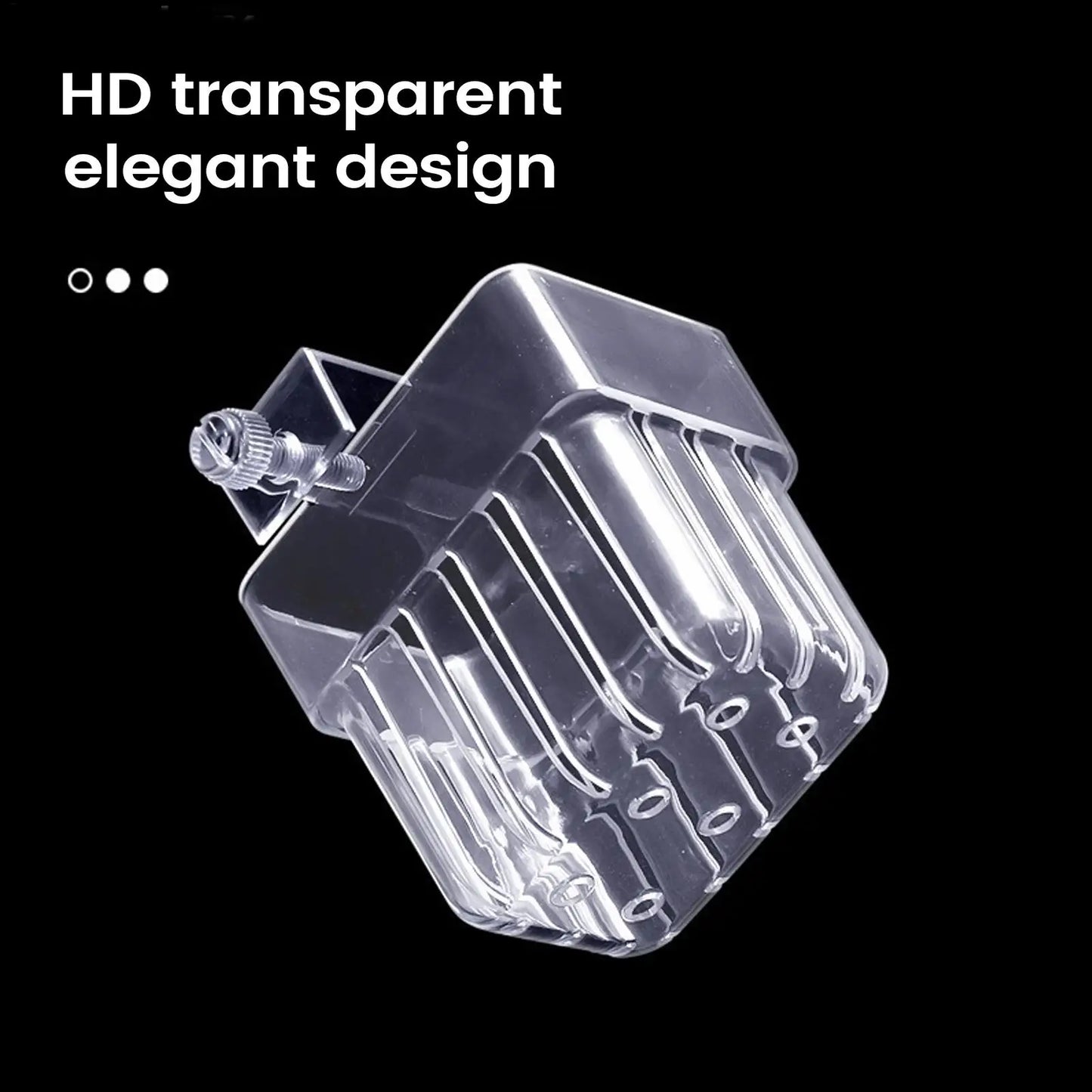Aquarium Plant Holder – Transparent Hanging Pot for Fish Tank