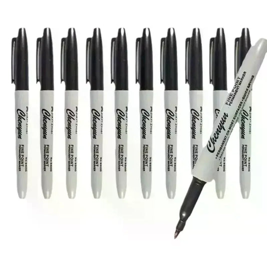 Black Permanent Marker Pens – Fine Tip, Waterproof, Quick Dry Permanent Marker Pens Oasis Select